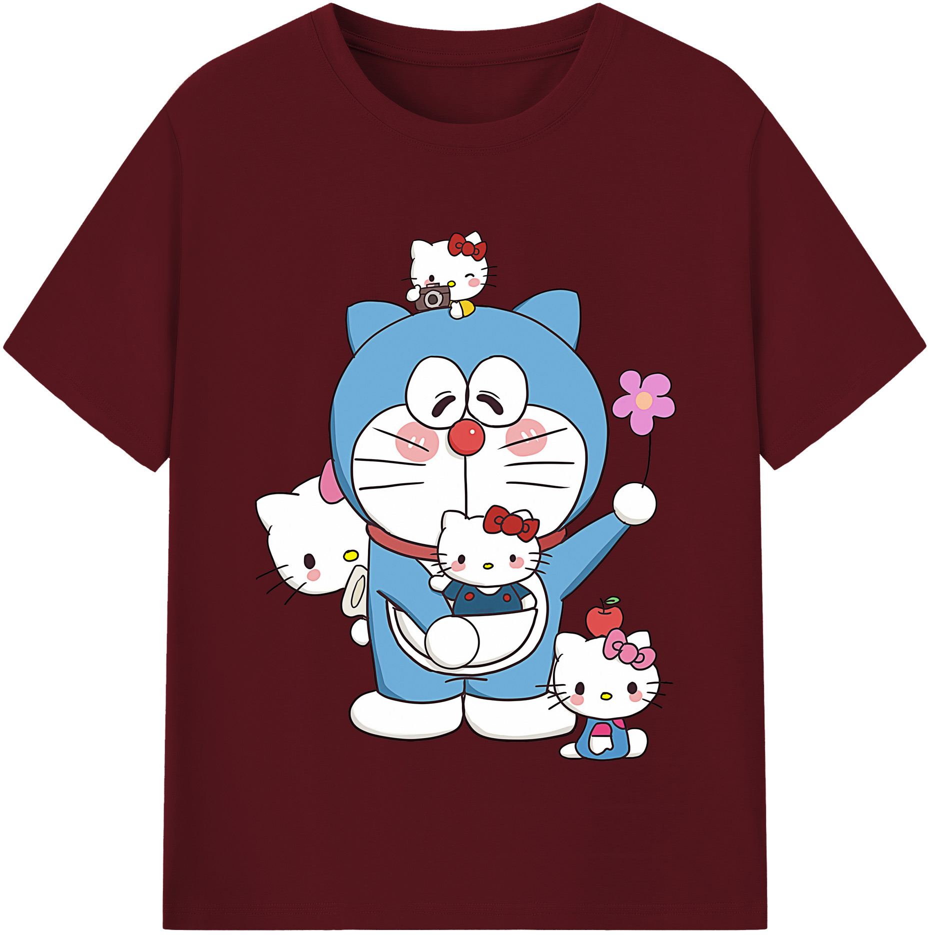 （画像用） ドラえもん Doraemon 綿100％半袖Tシャツ（フロントプリント）